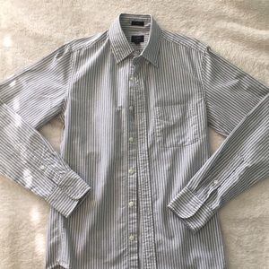 J. Crew oxford slim stripe button down shirt